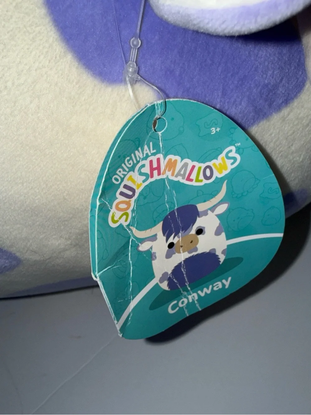 Squishmallows Conway The Cow Plush Pillow Buddy